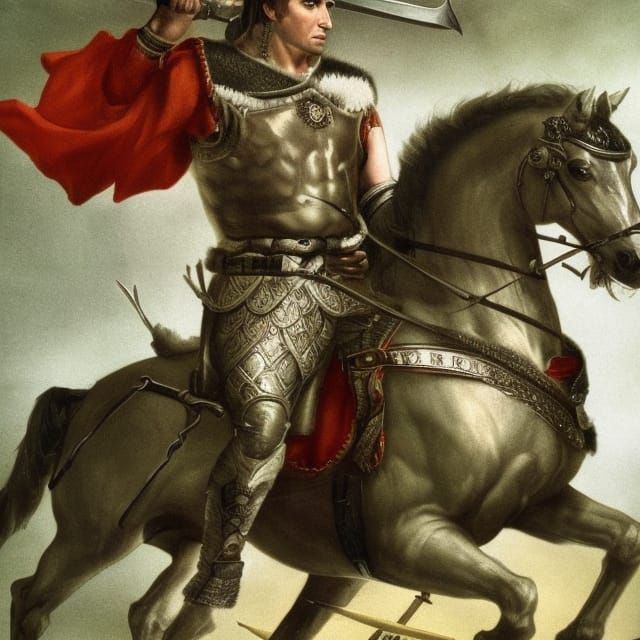 Julius Caesar Leads Army at Germanic Frontier