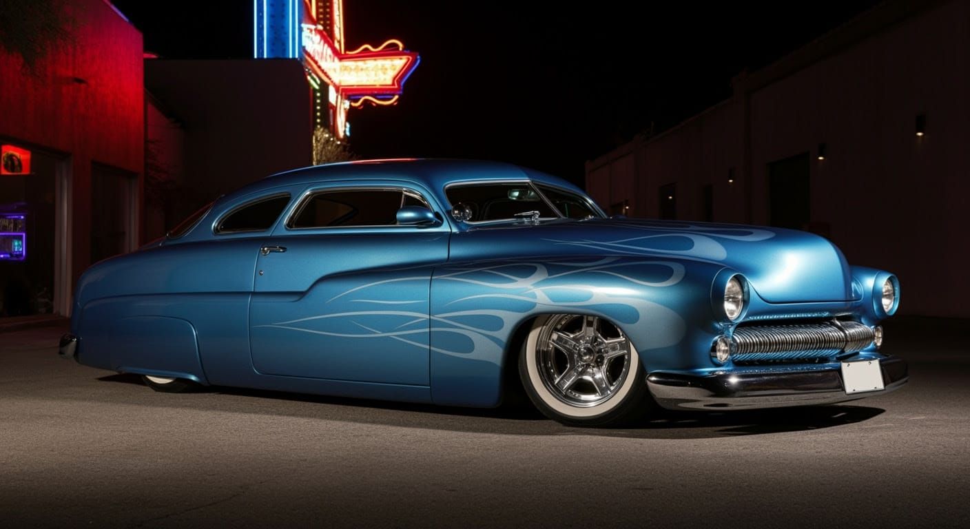 Midnight Blue Custom Restomod 1949 Mercury Eight