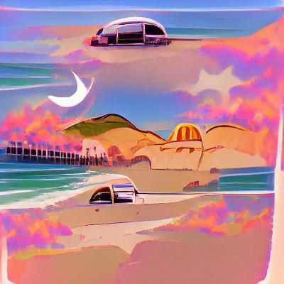 Abstract California State Flag Art