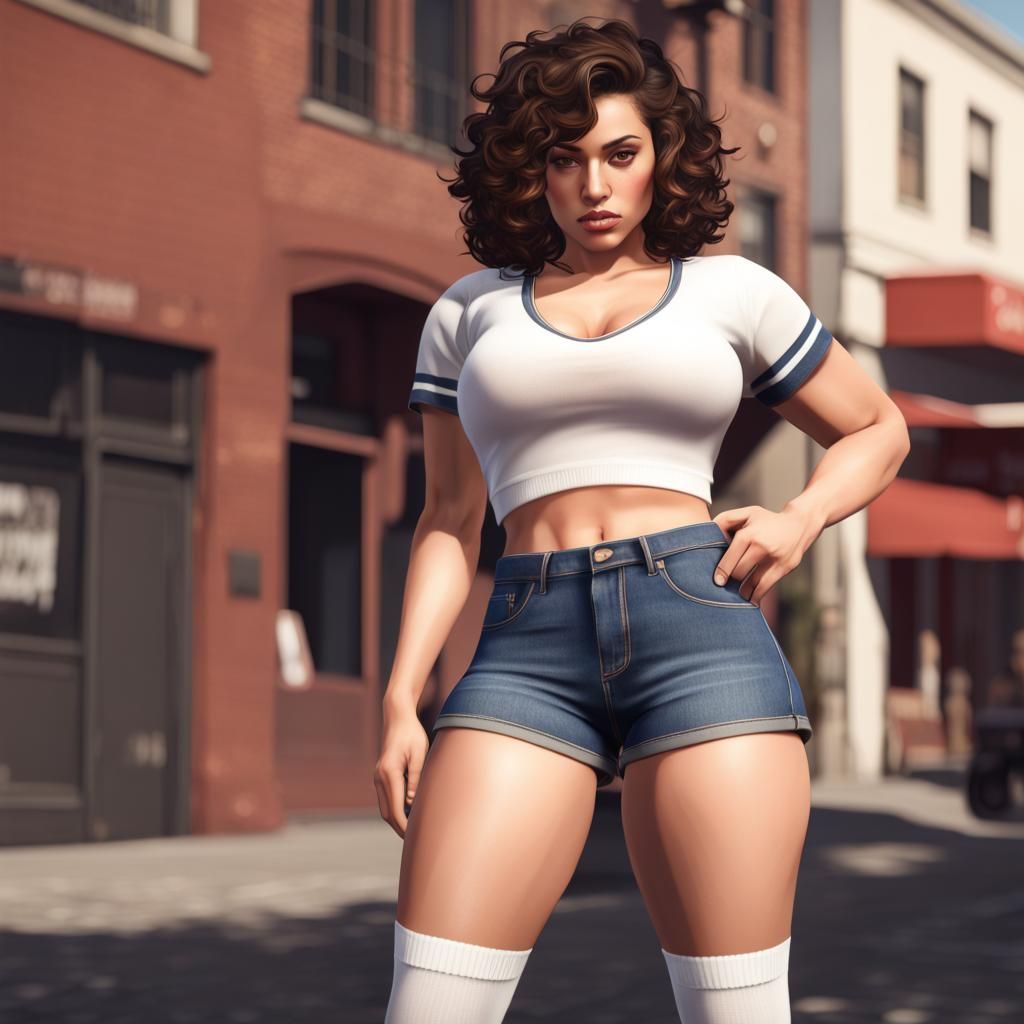 Curvy Latina in GTA V Style