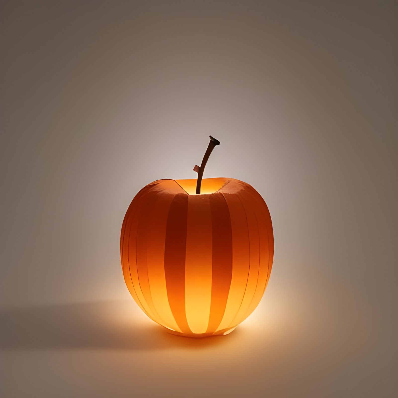 Anime Style Apple Lantern Digital Illustration