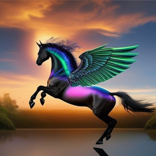 Iridescent Pegasus