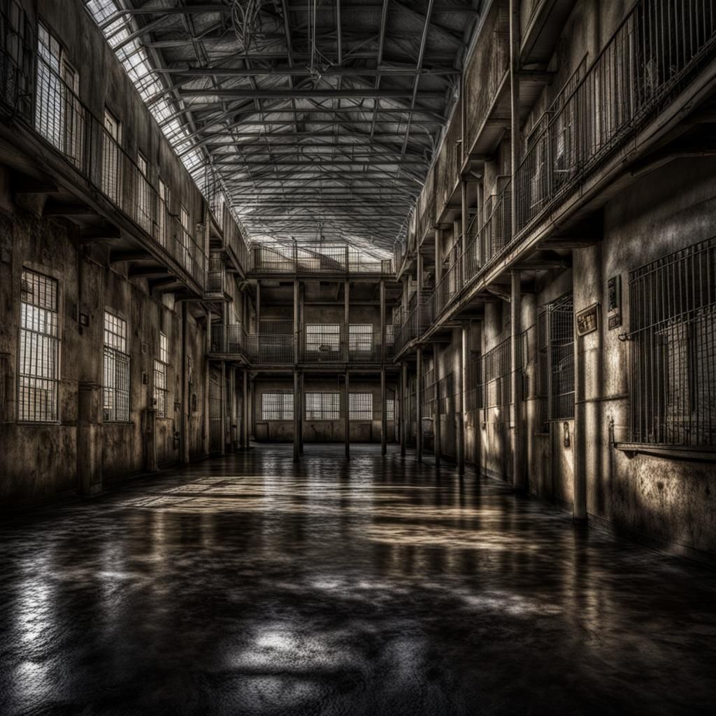 Hyperrealistic Pelican Bay Prison in High Definition