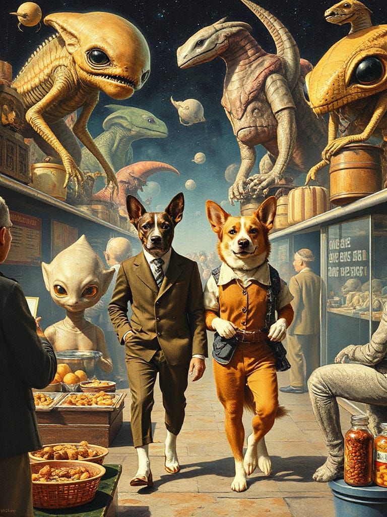 Skylar and Holly go shopping on Mintaka IV