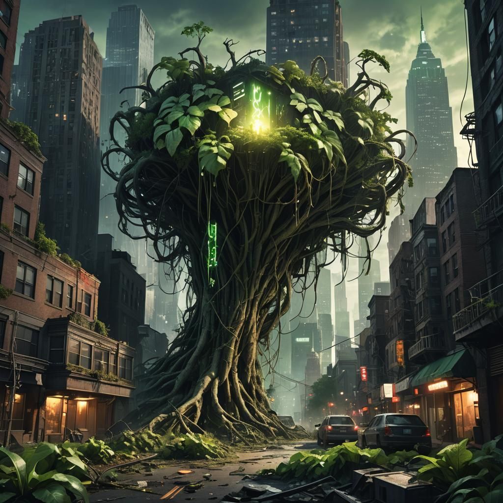 Apocalyptic New York Reclaimed by Nature in Dystopian Fantas...