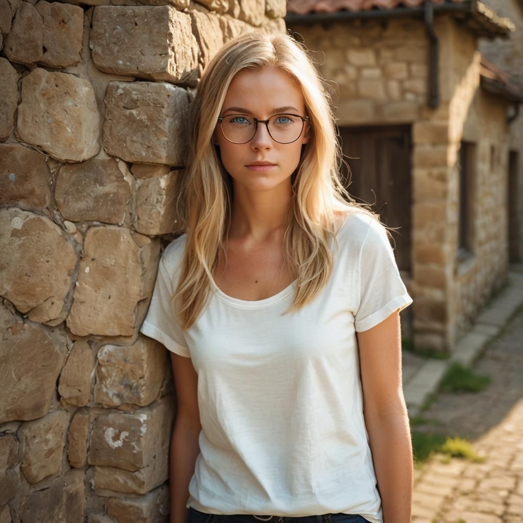 Elegant Portrait of a Woman in Soft Morning Light