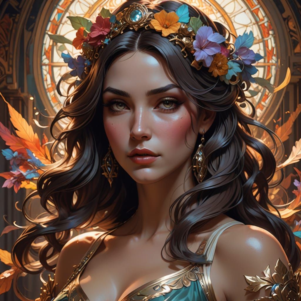 Vargas-Inspired Pin-Up Beauty