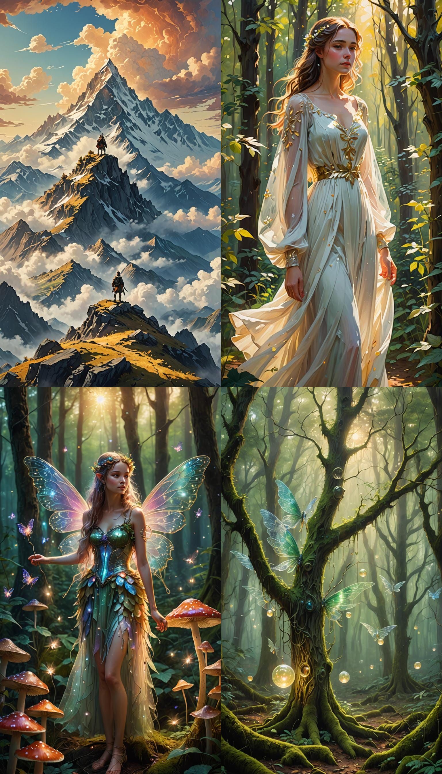 Ethereal Light Fantasy Scene