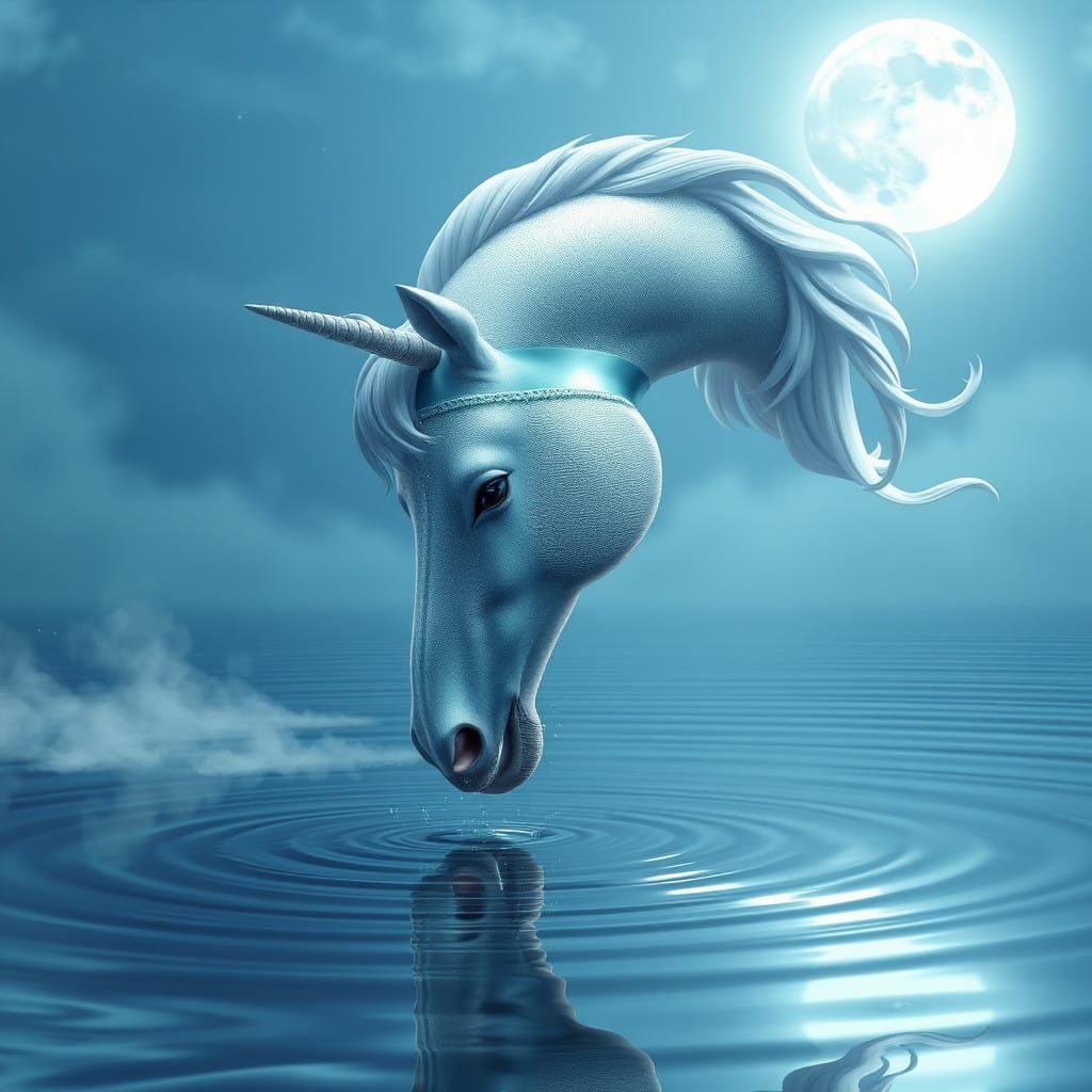 Majestic Unicorn in Ethereal Light