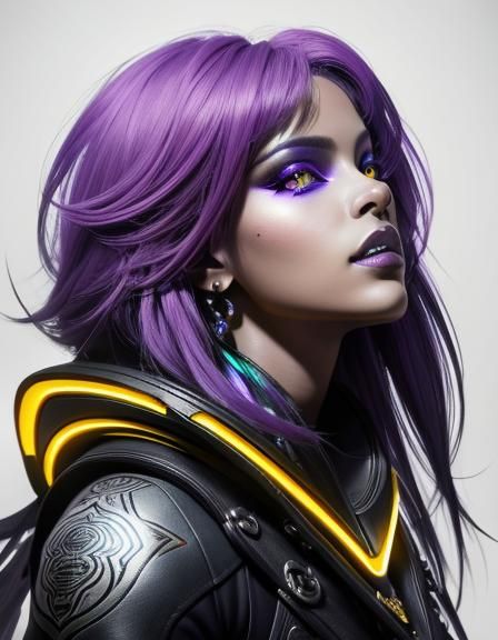 Eerie Sci-Fi Creature in Maximalist Style