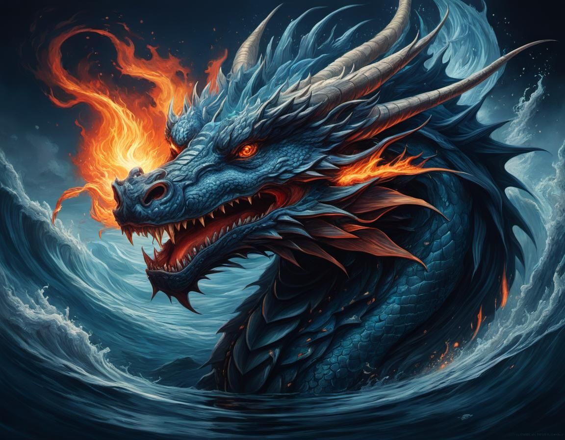 Blue Dragon 🔥​ 🌊​ - Place 42nd/107  3.33 out of 5 - Dragons Challenge hosted by naturx