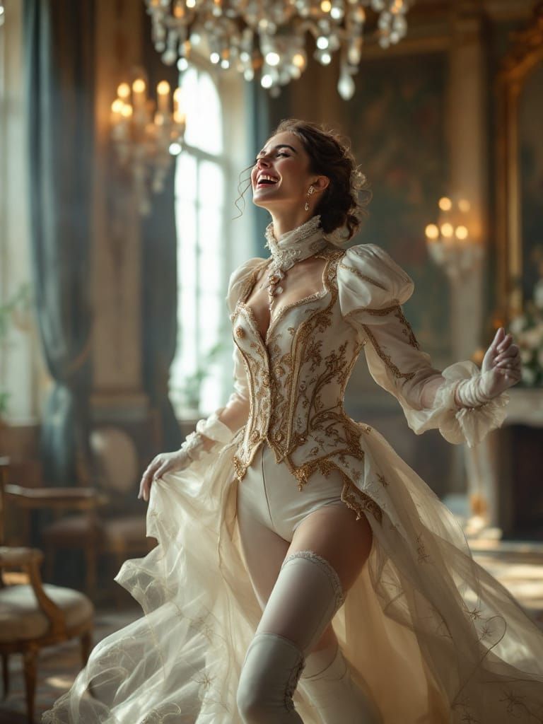 Equestrian Joy: 18th-Century Ballroom Dance