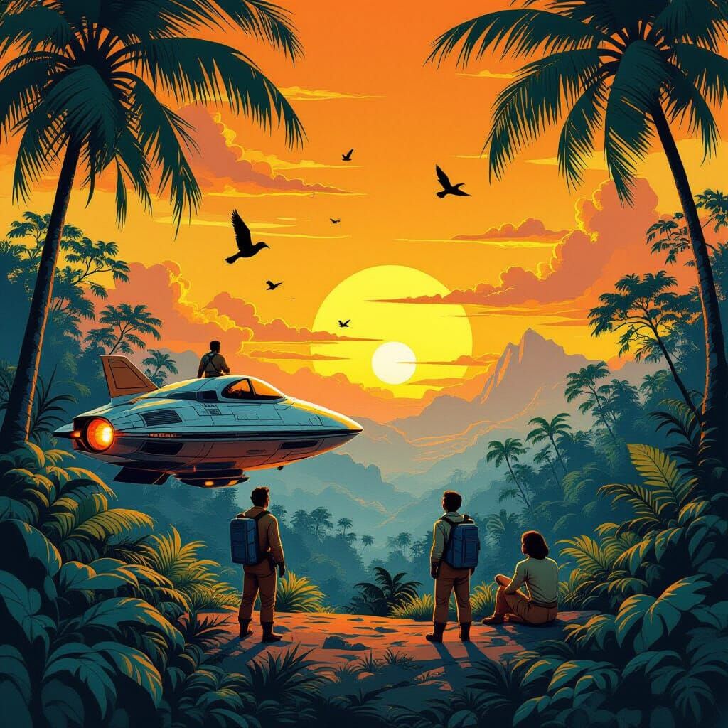 Solar Vintageworks with cheesy 1950's SyFy image