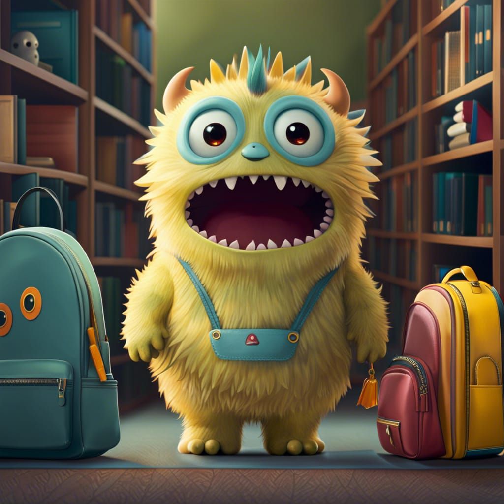 monster's first day at school