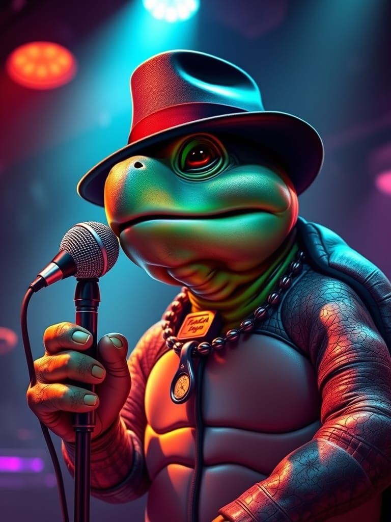 Leonard Cohen As A Turtle