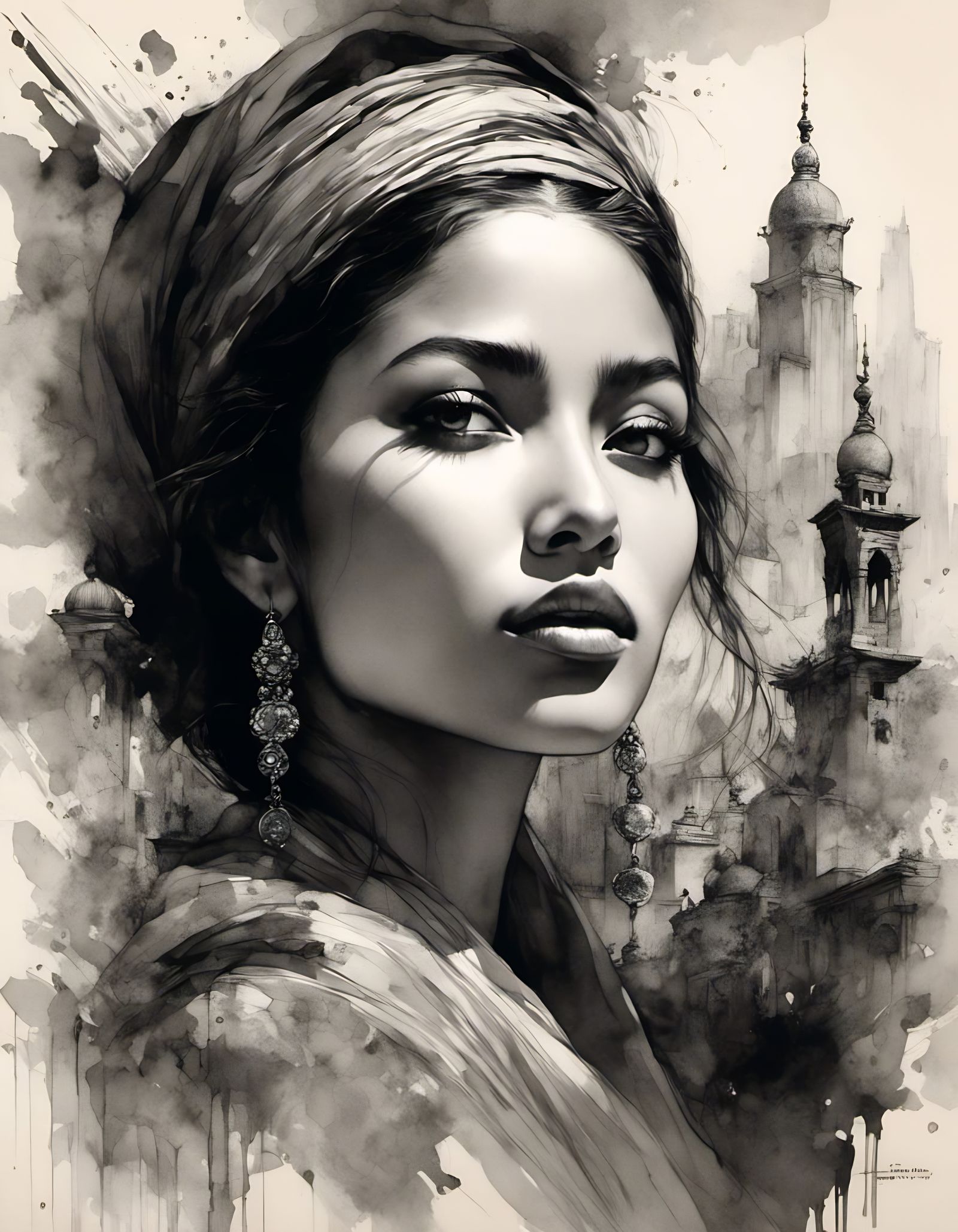 Mesmerizing Portrait of a Palestinian Woman