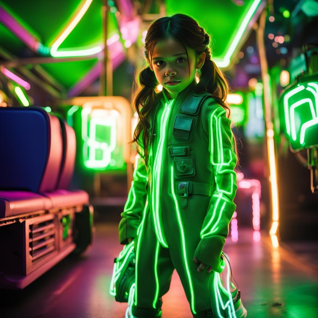 Jenna Ortega as Pippi Longstocking in Neon Future