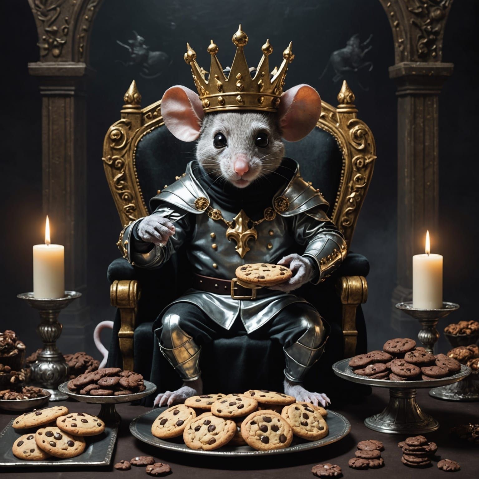 Ominous Mouse King on Cookie Throne