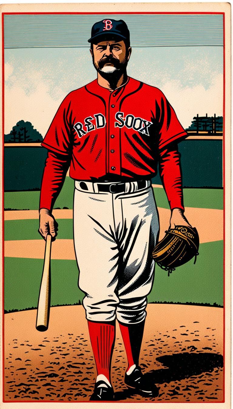 Nick Offerman as Woodcut Baseball Card