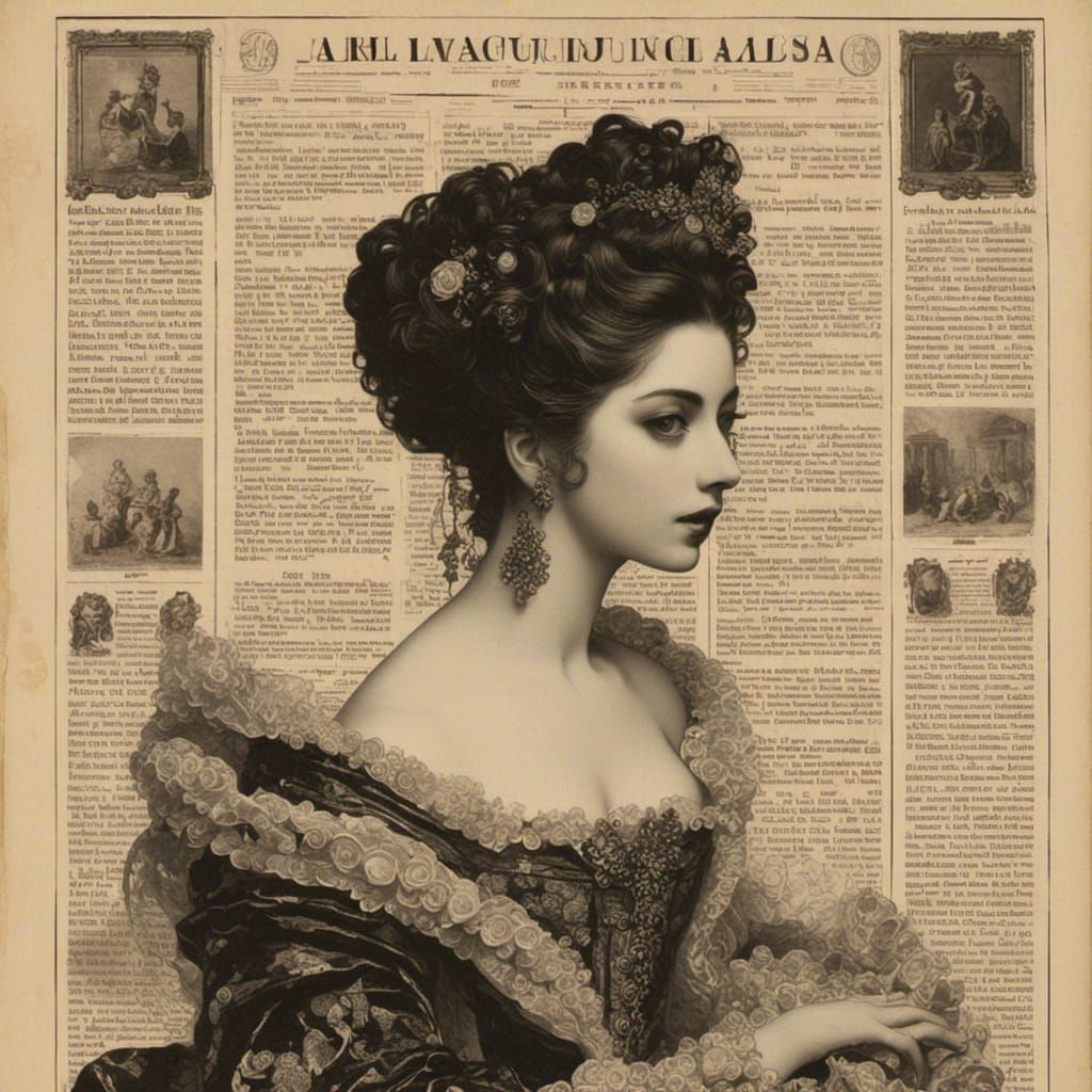 Galactic Beauty in 18th Century Newspaper Atlas