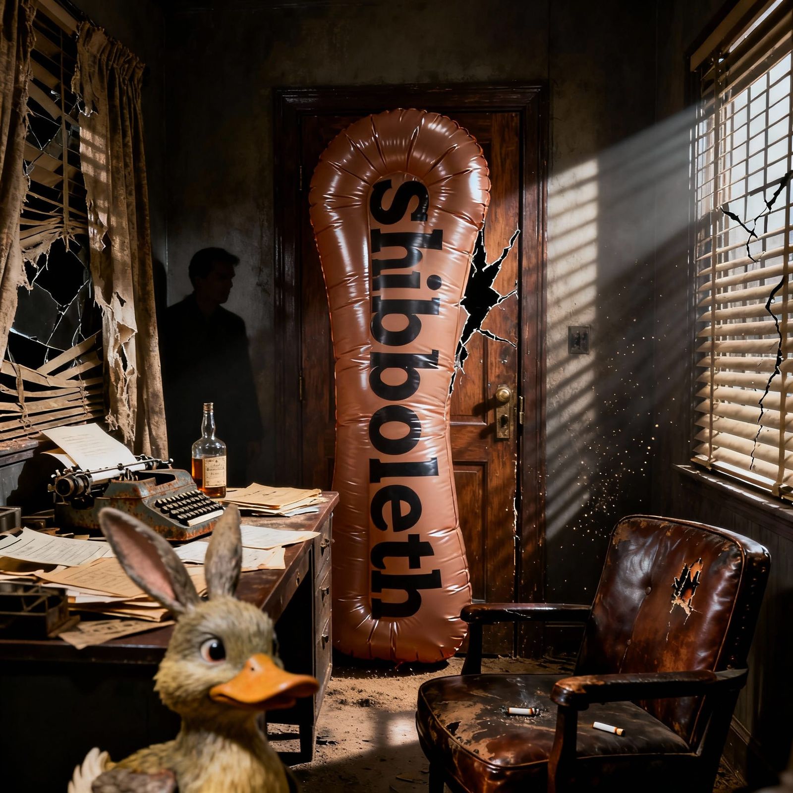 Suspicious Inflatable Shibboleth in Detective Office