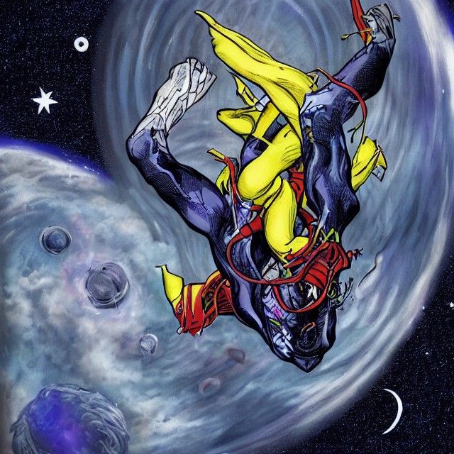 Banshee Drifting Silently Through Deep Space