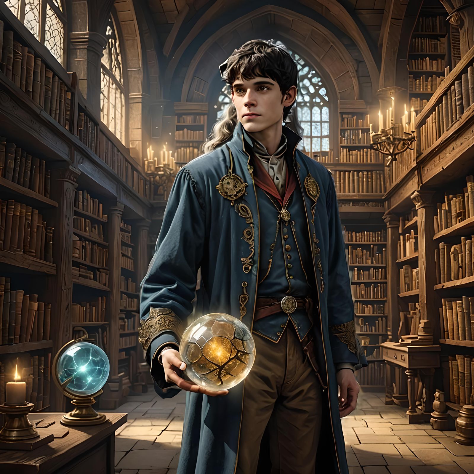 A Very Young Merlin at his First Day in College