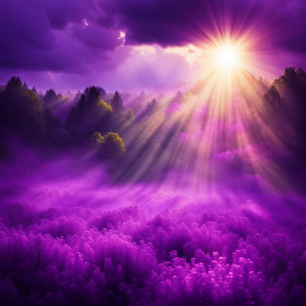 Purple Rain with Divine Sunshine