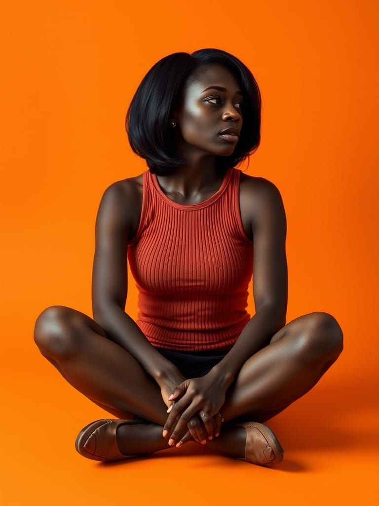 Contemplative Portrait in Photorealistic Style