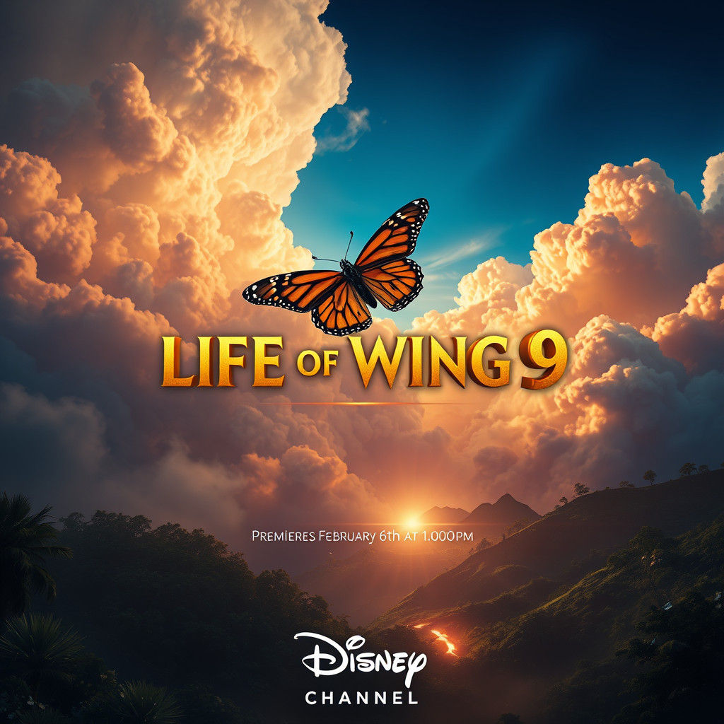 Monarch Butterfly in "Life of Wings 9" Poster Art