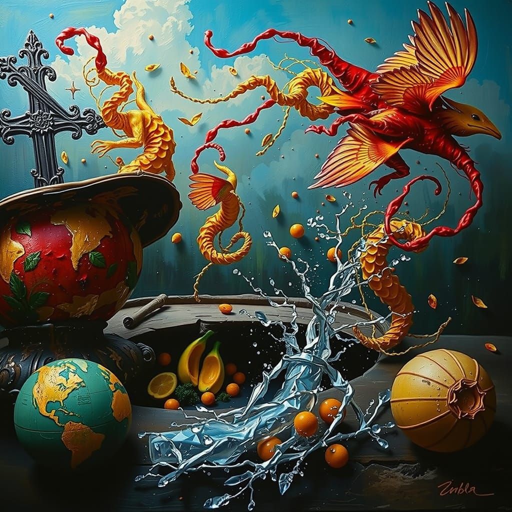 Sculptural Hyperrealistic Abstract Forms in Vivid Colors