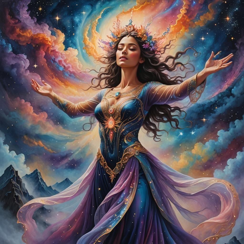 Starry Night in Zaffre Hues, Visionary Art