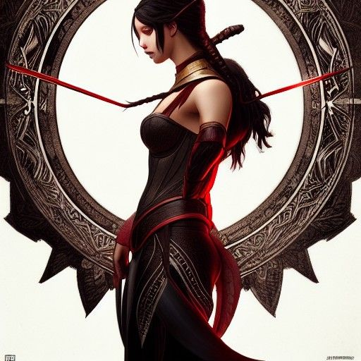 Hunger Games Goddess in Intricate Armor