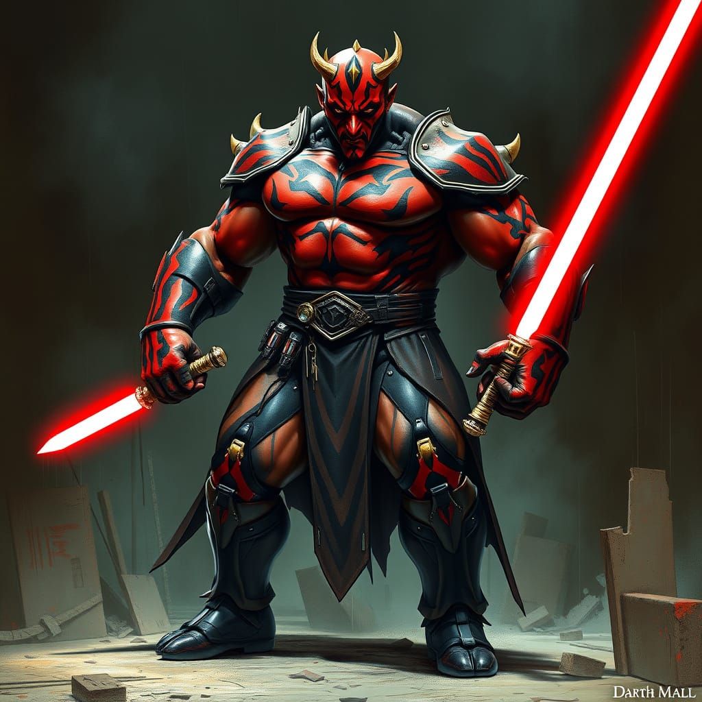 Dark Sith Warrior Exposed in Industrial Decay