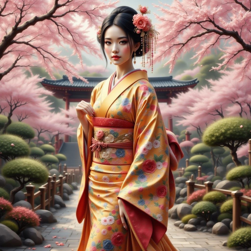kimono of traditional