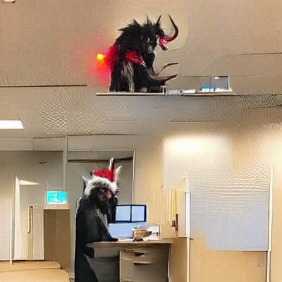 Krampus at an Office Job
