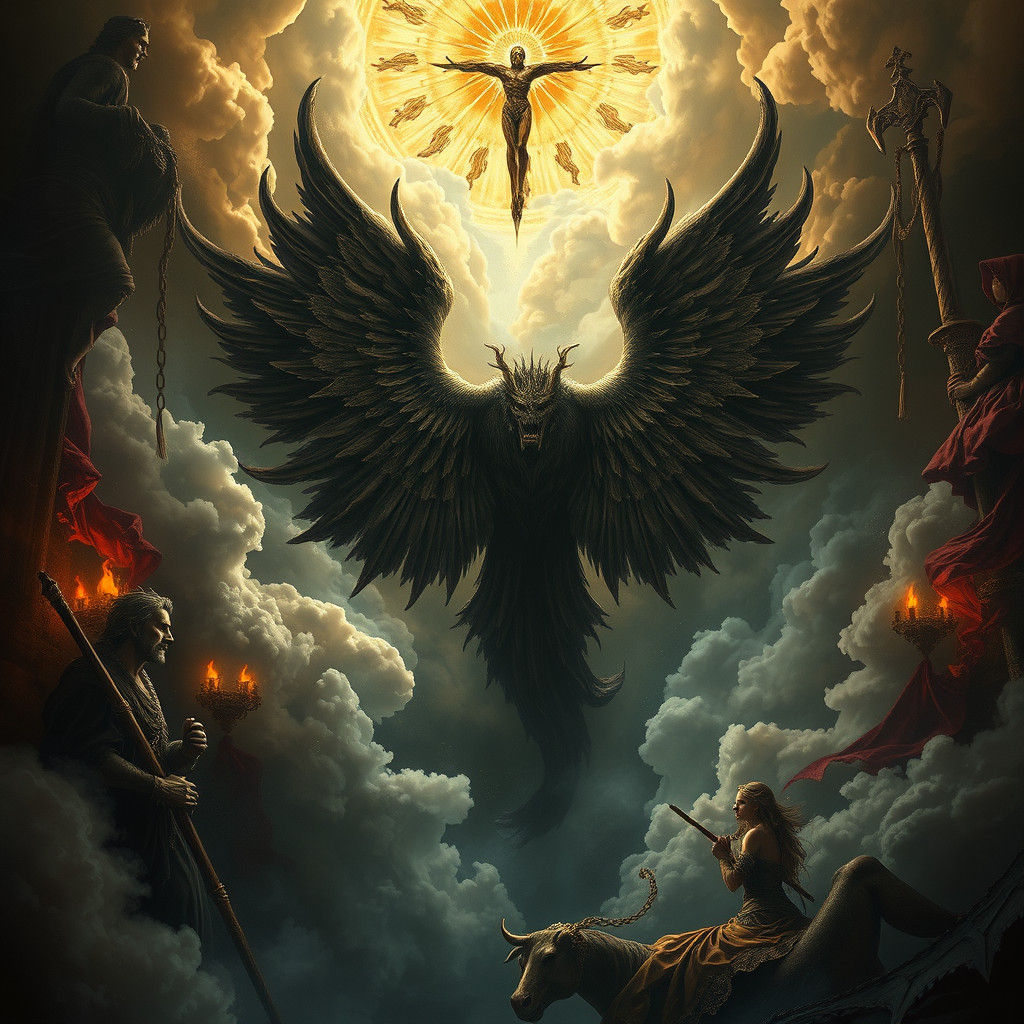 Renaissance Painting of Heaven and Hell