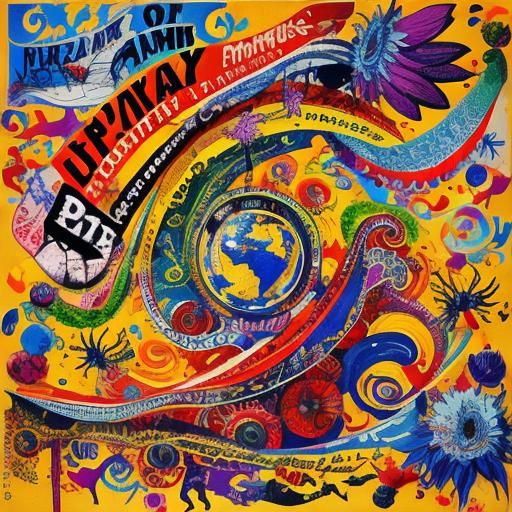 Colorful Graffiti Art in Urban Style