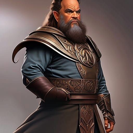 Tom hanks as a dwarf from LOTR