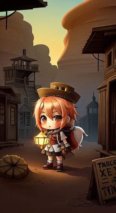 Chibi Ghost in Deserted Spirit Town