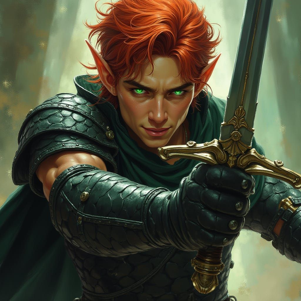 Elegant Thief in Scaled Armor