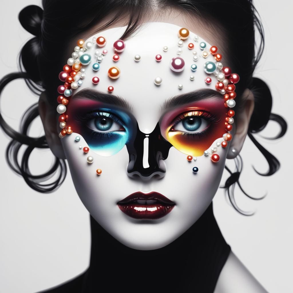 Lustrous Glossy Pearls Close-Up