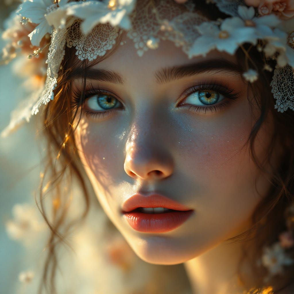 Ethereal Beauty in Art Nouveau Style