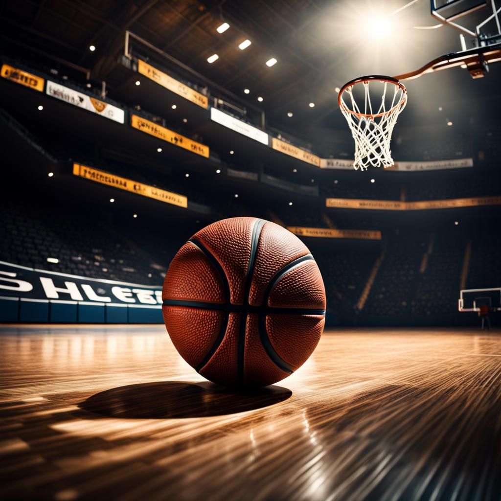 Hyperrealistic Basketball in Cinematic Style
