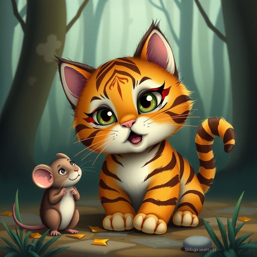 Kitten Roar Fails: A Lowbrow Art Image