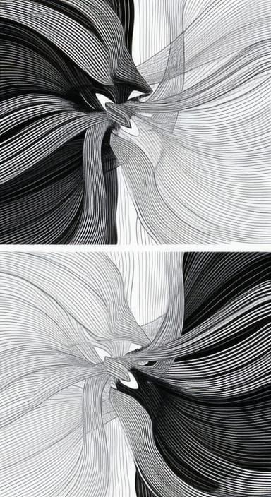 Geometric Abstraction: Straight and Curved Line Compositions