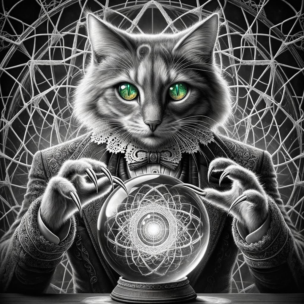 Monochromatic Feline Hostage Rescuer in Haitian-Inspired Att...