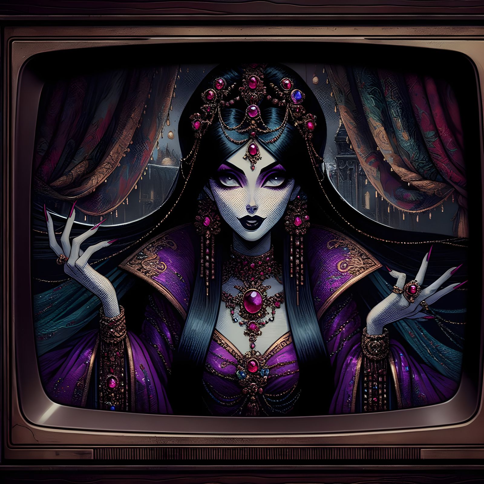 Enchantress in Vintage Royal Aesthetic