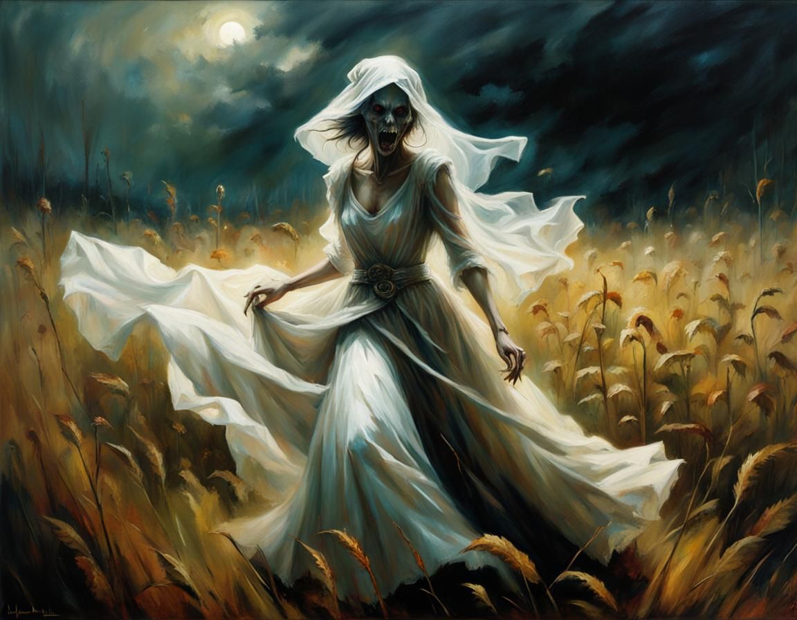 Macabre Noonwraith Dances Wildly in Field