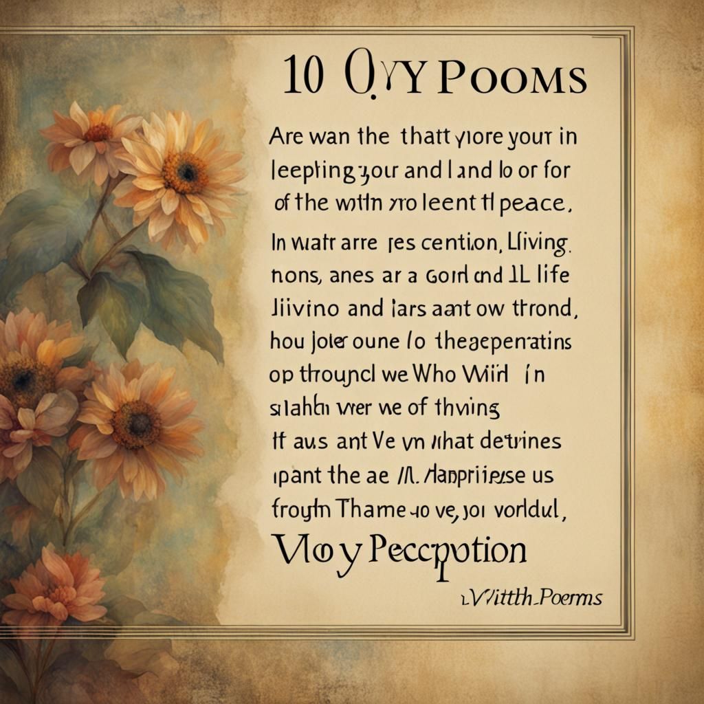 Poetry's Transformative Power: Changing Perceptions of Life